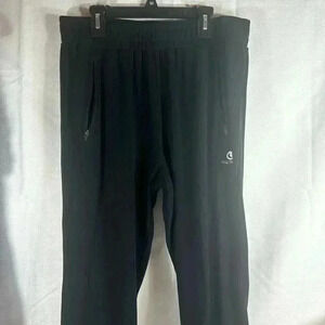 Hug Sleep womens XL sleep, travel, lounge‎ pants Black with zipper pockets GUC
